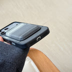Carbon Fiber Magnetic 2-in-1 Card Holder Protective Case