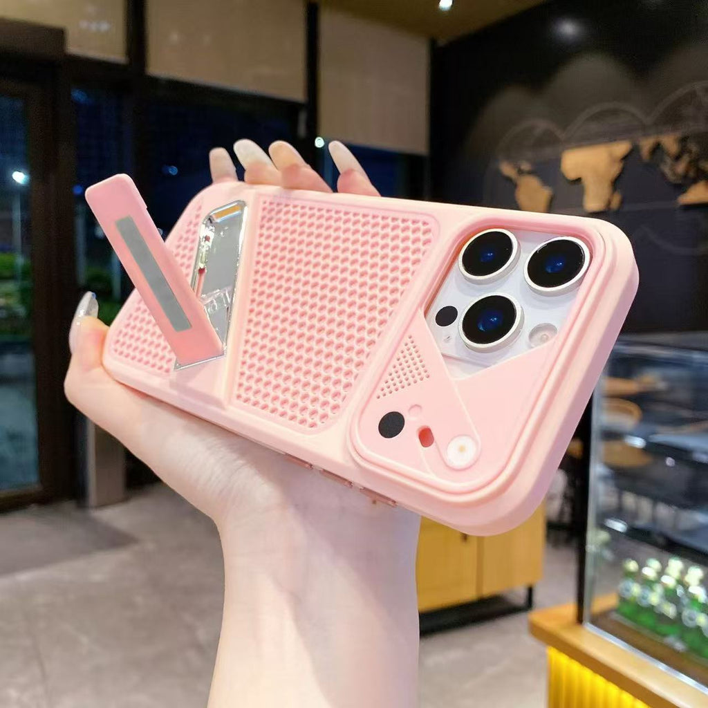 New Summer Hot Item Heat Dissipation case Invisible Bracket 2-in-1 Case