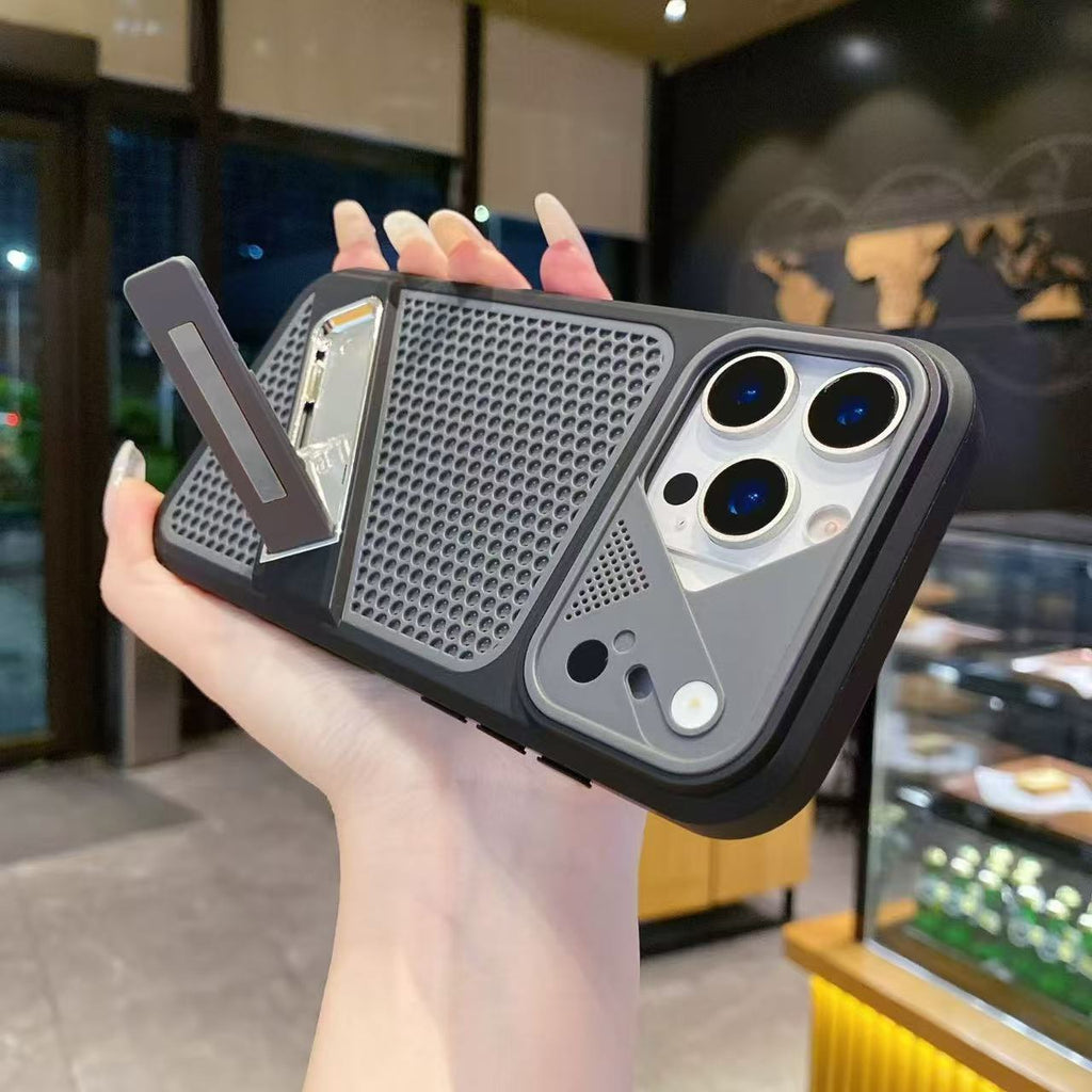 New Summer Hot Item Heat Dissipation case Invisible Bracket 2-in-1 Case