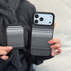 Carbon Fiber Magnetic 2-in-1 Card Holder Protective Case