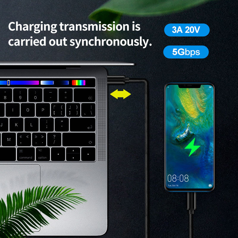 6ft 2M 60W USB C to USB C Fast Charger Cable