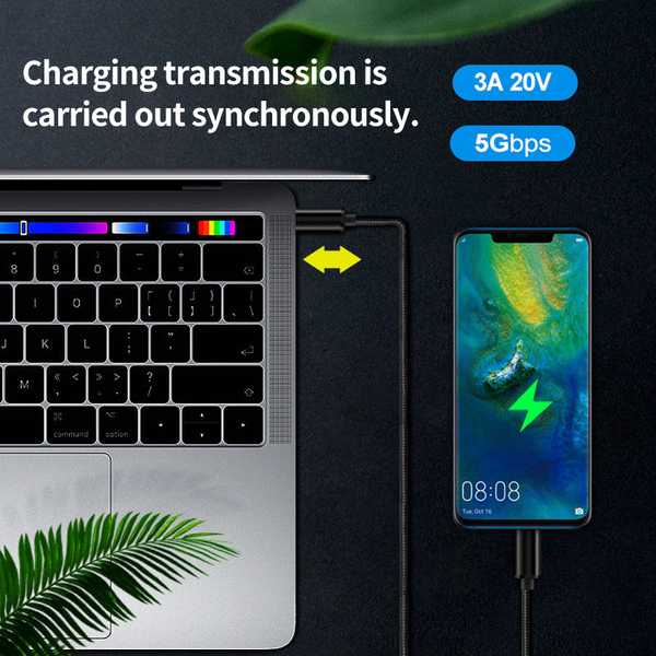6ft 2M 60W USB C to USB C Fast Charger Cable