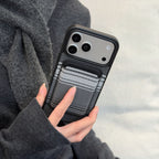 Carbon Fiber Magnetic 2-in-1 Card Holder Protective Case