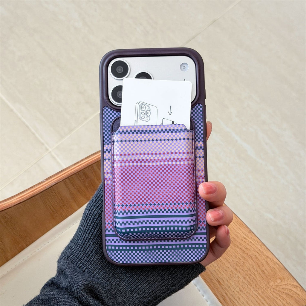Carbon Fiber Magnetic 2-in-1 Card Holder Protective Case
