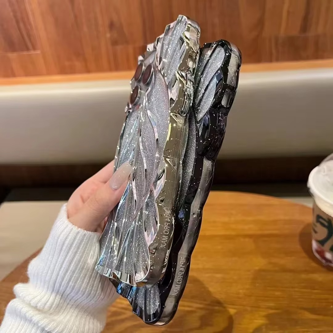 iPhone 16 Series Luxury Electroplated Leaf Case