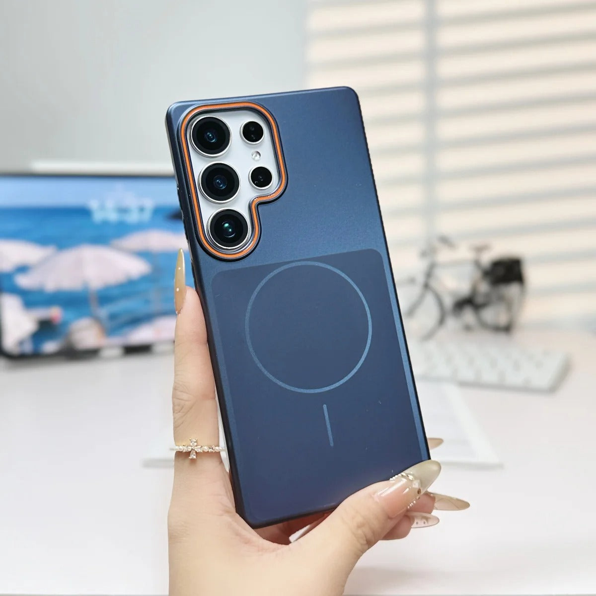 Frosted Mettalic Paint PC Wireless Case