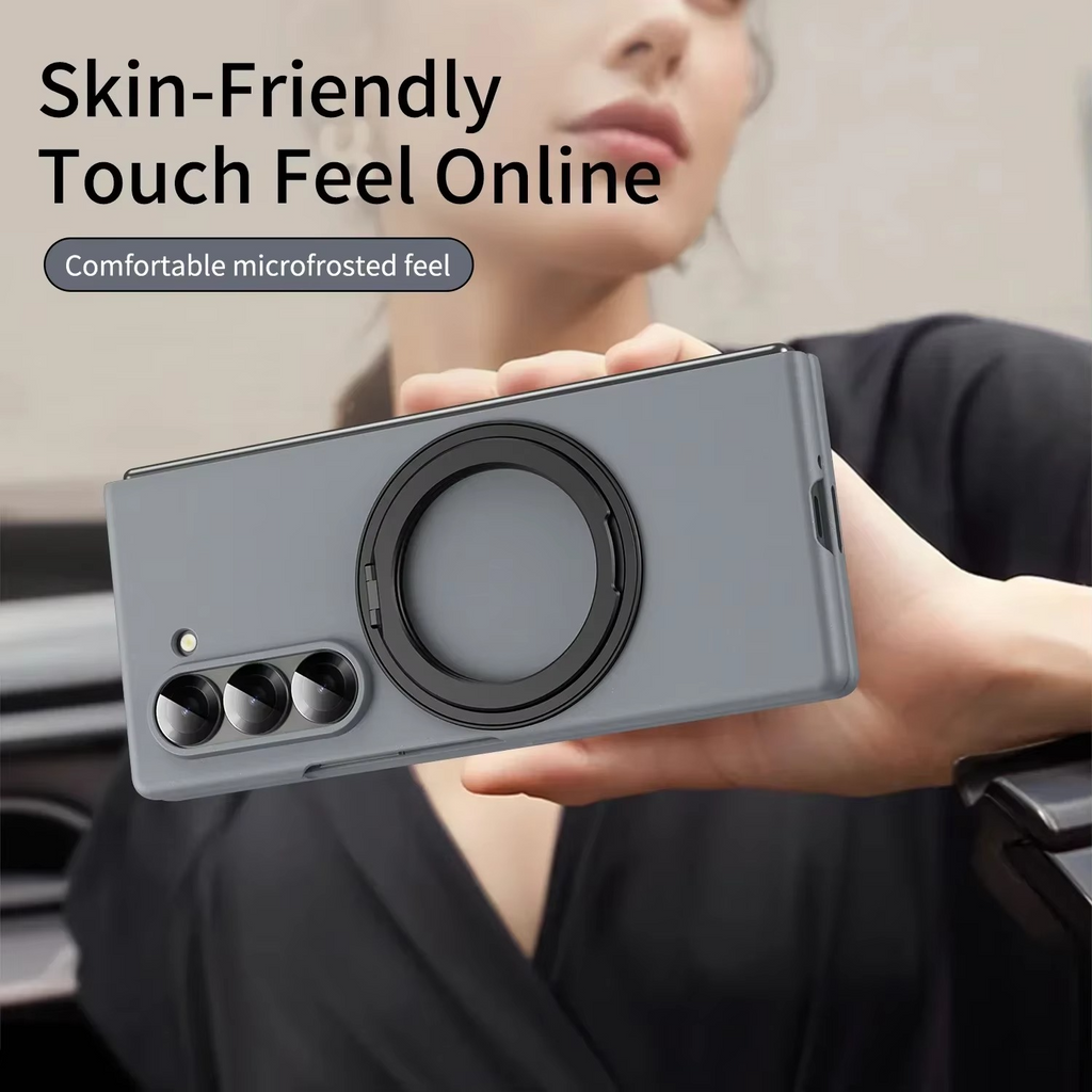 Ultra-thin Matte Shockproof Folding Hard Cover With Glass