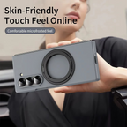 Ultra-thin Matte Shockproof Folding Hard Cover With Glass