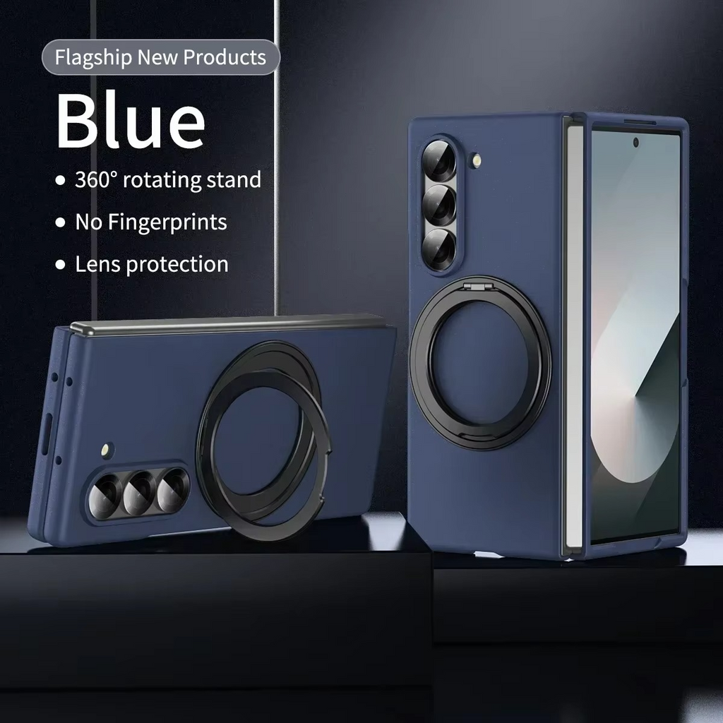 Ultra-thin Matte Shockproof Folding Hard Cover With Glass