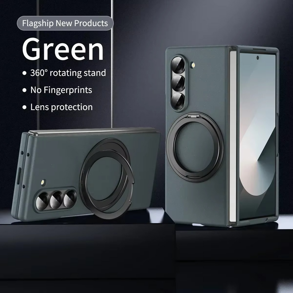 Ultra-thin Matte Shockproof Folding Hard Cover With Glass