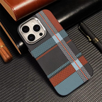 Ultra Thin Carbon Fibre Pattern Metal Lens Hard Case
