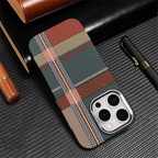 Ultra Thin Carbon Fibre Pattern Metal Lens Hard Case