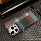 Ultra Thin Carbon Fibre Pattern Metal Lens Hard Case