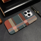 Ultra Thin Carbon Fibre Pattern Metal Lens Hard Case