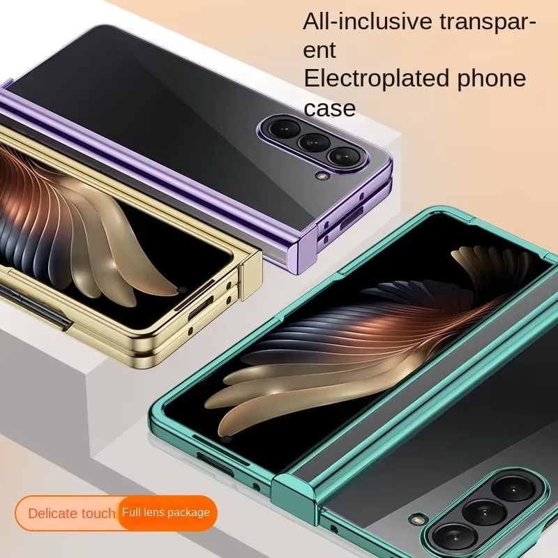 Electroplated Transparent Phone Case for Galaxy Z Fold Series