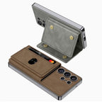 Galaxy S25 Ultra Magnetic Detachable Card Wallet Leather Case