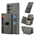 Galaxy S25 Ultra Magnetic Detachable Card Wallet Leather Case