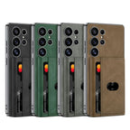 Galaxy S25 Ultra Magnetic Detachable Card Wallet Leather Case
