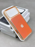 Crystal Color MagSafe Case with Camera Button  (Apple Logo)