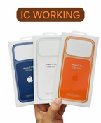 Crystal Color MagSafe Case with Camera Button  (Apple Logo)