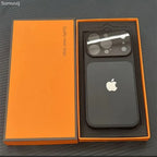 High-End Glass Finish Covert Logo Case for iPhone (Exlusive Case)
