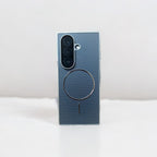 Fine Circle Carbon Fiber Pattern Magnetic Protection Case