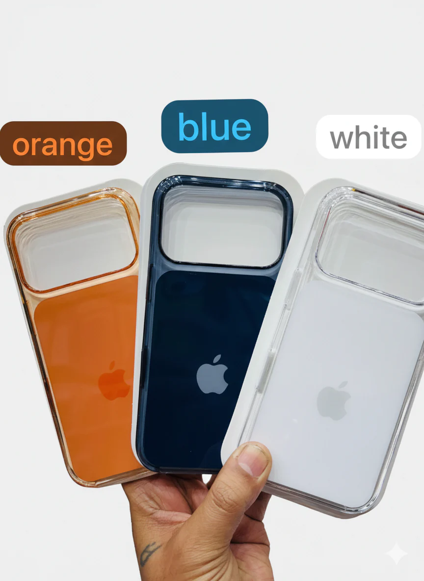 Crystal Color MagSafe Case with Camera Button  (Apple Logo)