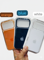 Crystal Color MagSafe Case with Camera Button  (Apple Logo)